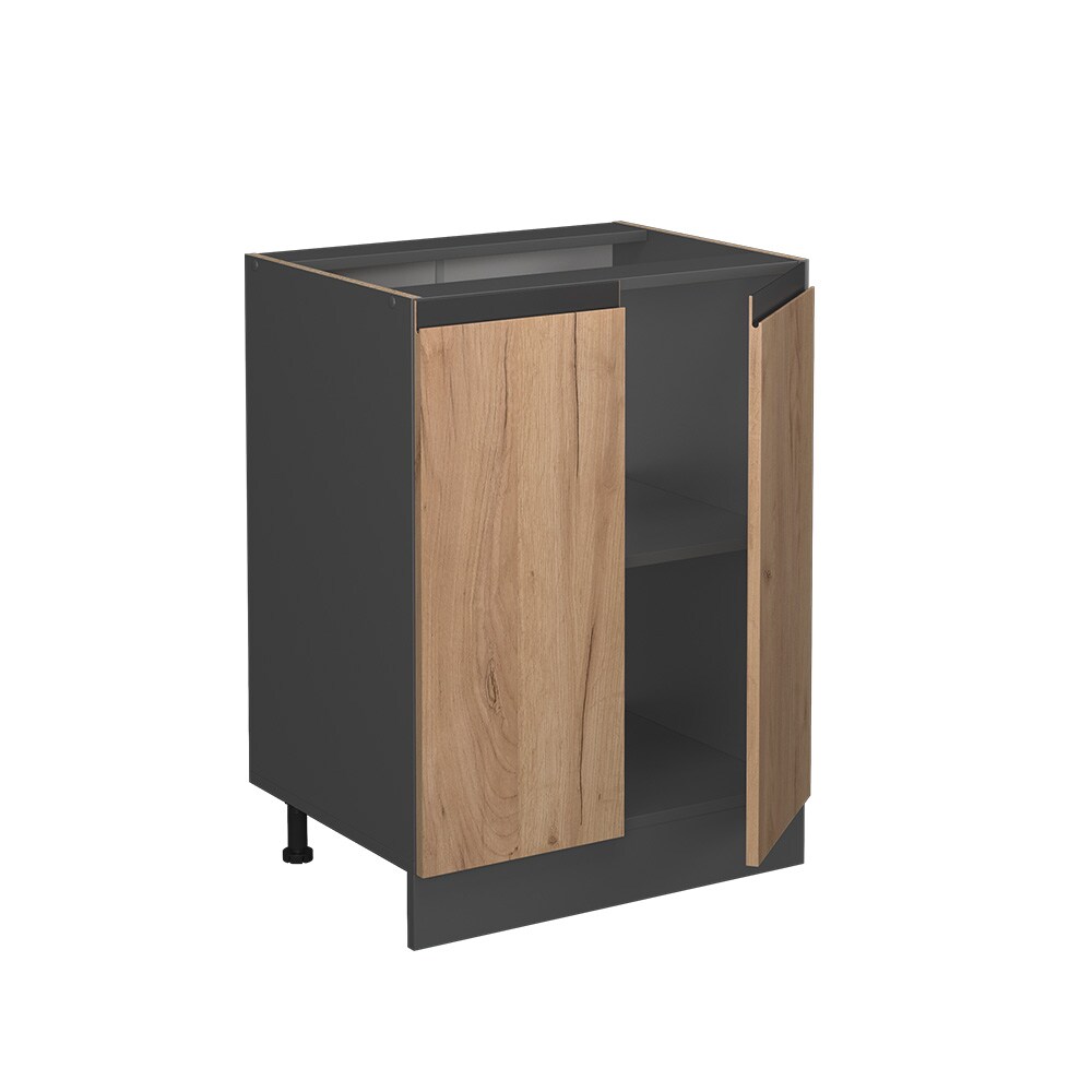 Vicco Unterschrank Küchenschrank Küchenmöbel R-Line J-Shape Anthrazit Eiche 60 cm modern