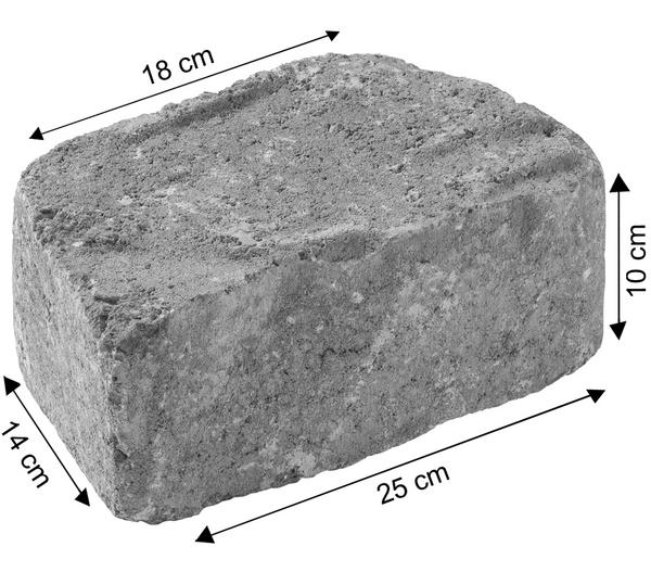 Diephaus Mauerstein, 18/25 x 14 x 10 cm