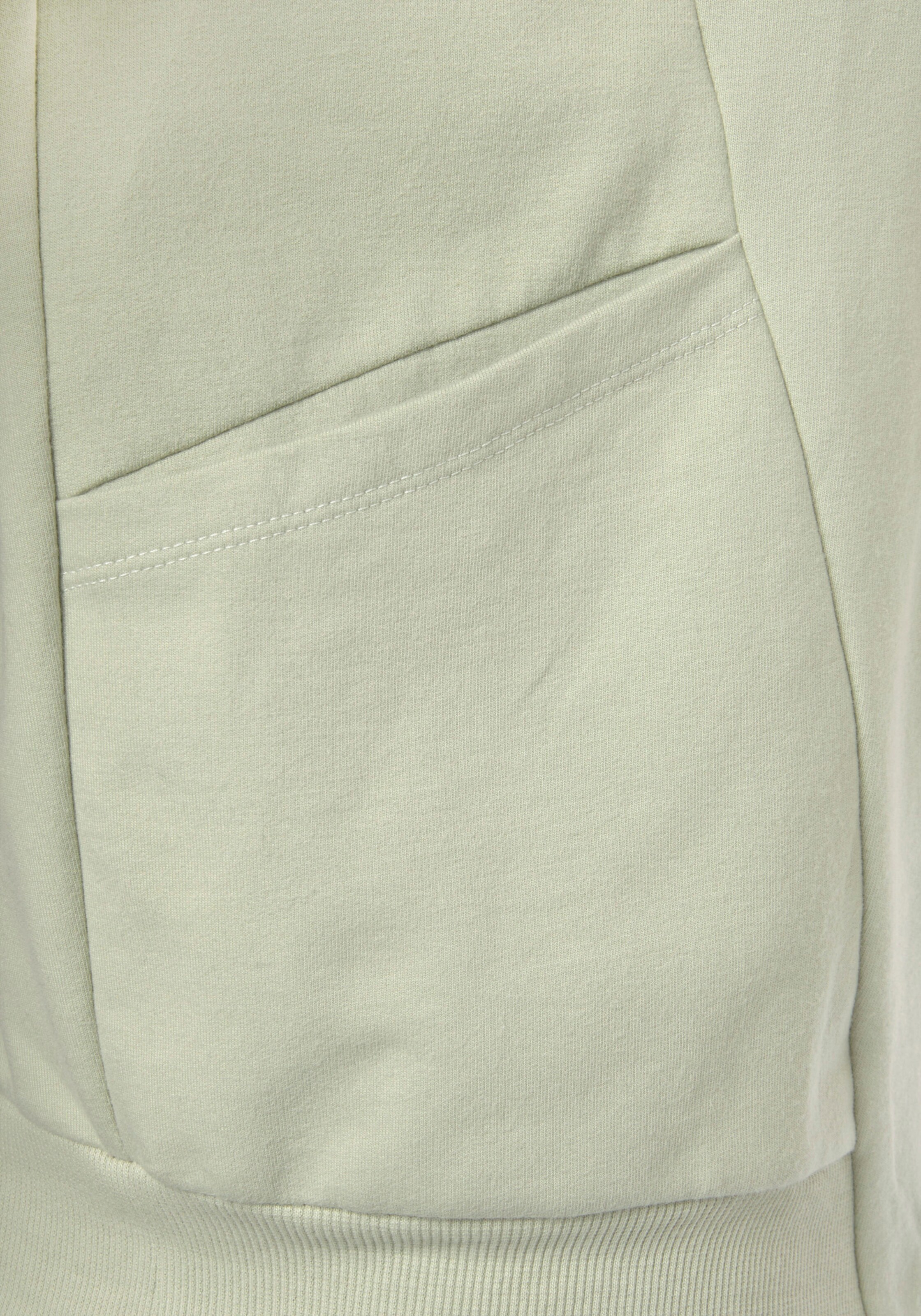 Kapuzensweatjacke in pistazie
