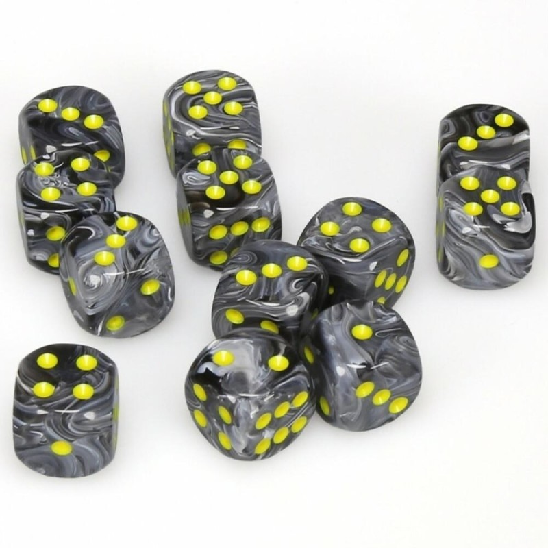 Boîte de 12 dés 6 * vortex * NOIR / VORTEX BLACK