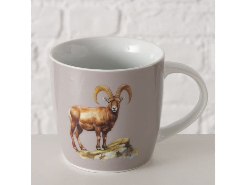 Boltze Tasse Poldie Keramik, 330 ml Universaltasse für den täglichen Gebrauch
