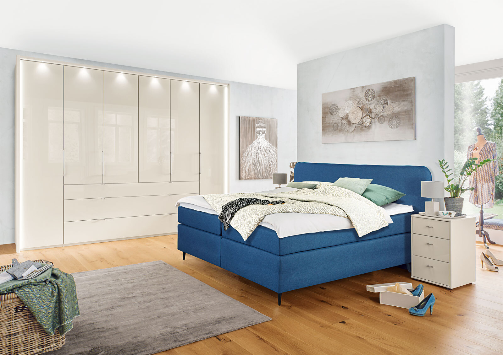 Nachtkonsole CASTELLO 2er Set beige
