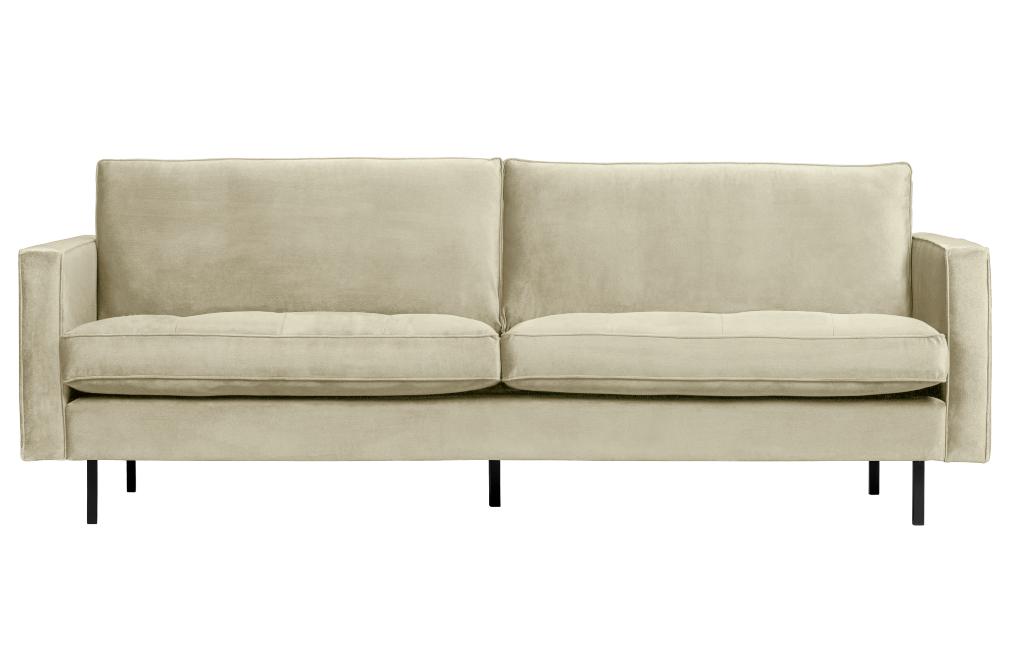 BePureHome 2,5-zitsbank Rodeo fluweel Rodeo Bank Fluweel 2,5-zits - Pistache