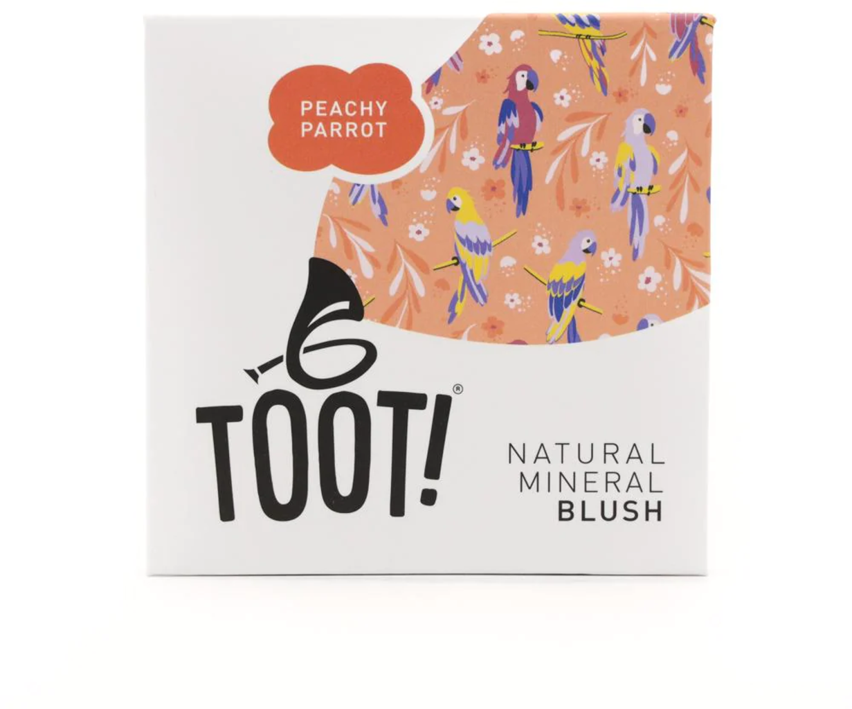 TOOT!  Natural Mineral Blush, Peachy Parrot (3 g)