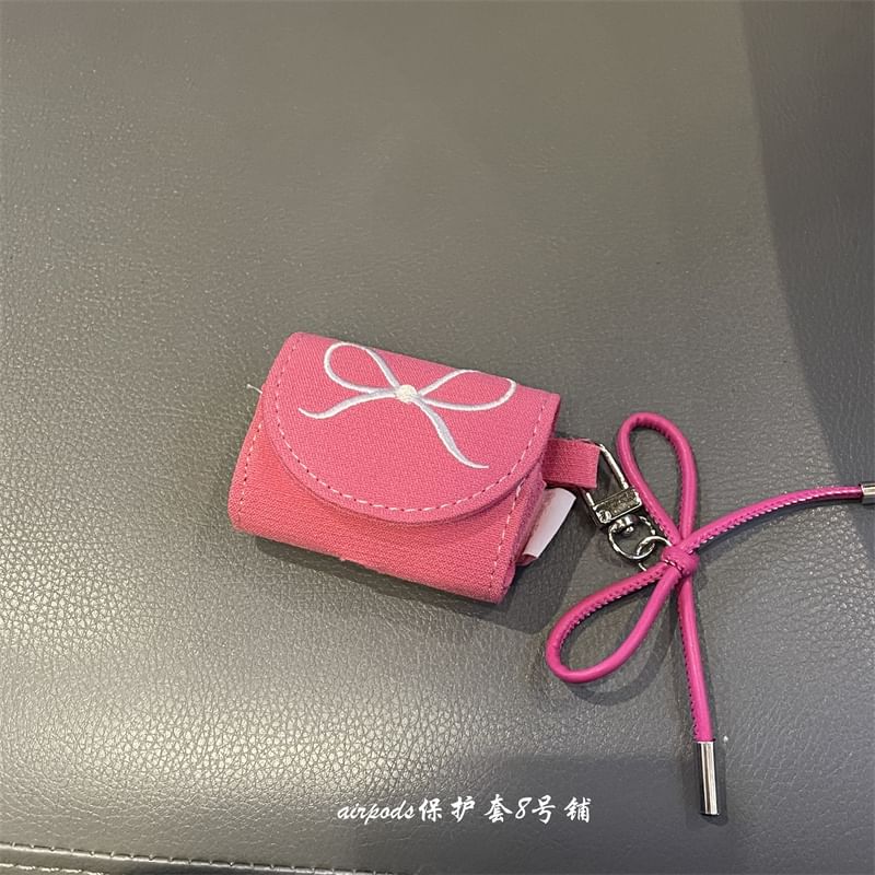 XIXI STUDIO - AirPods / Pro oortelefoonhoesje met strik, skin / bedel / set