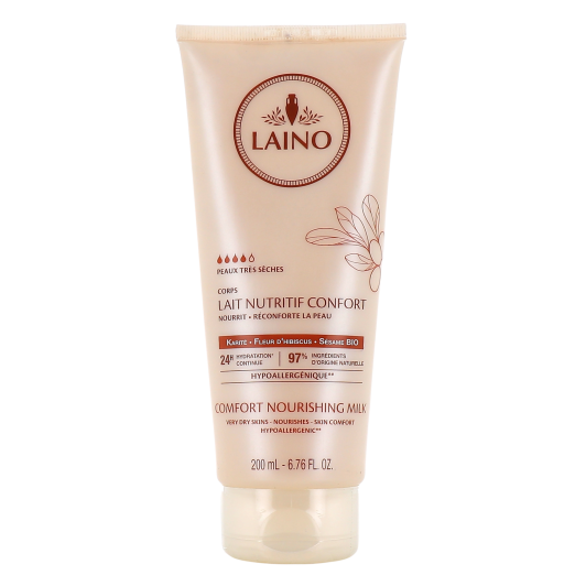 Laino lait corps nutritif confort karité - Peau très sèche