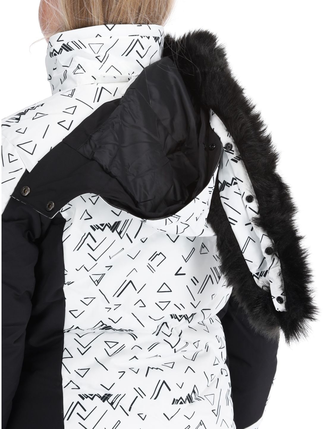 W Staci Print Puffy ski-jas dames