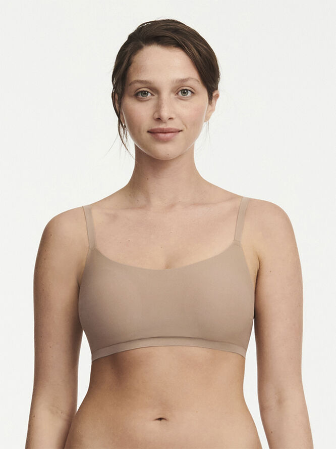 Chantelle SoftStretch Padded Bralette Coffee latte