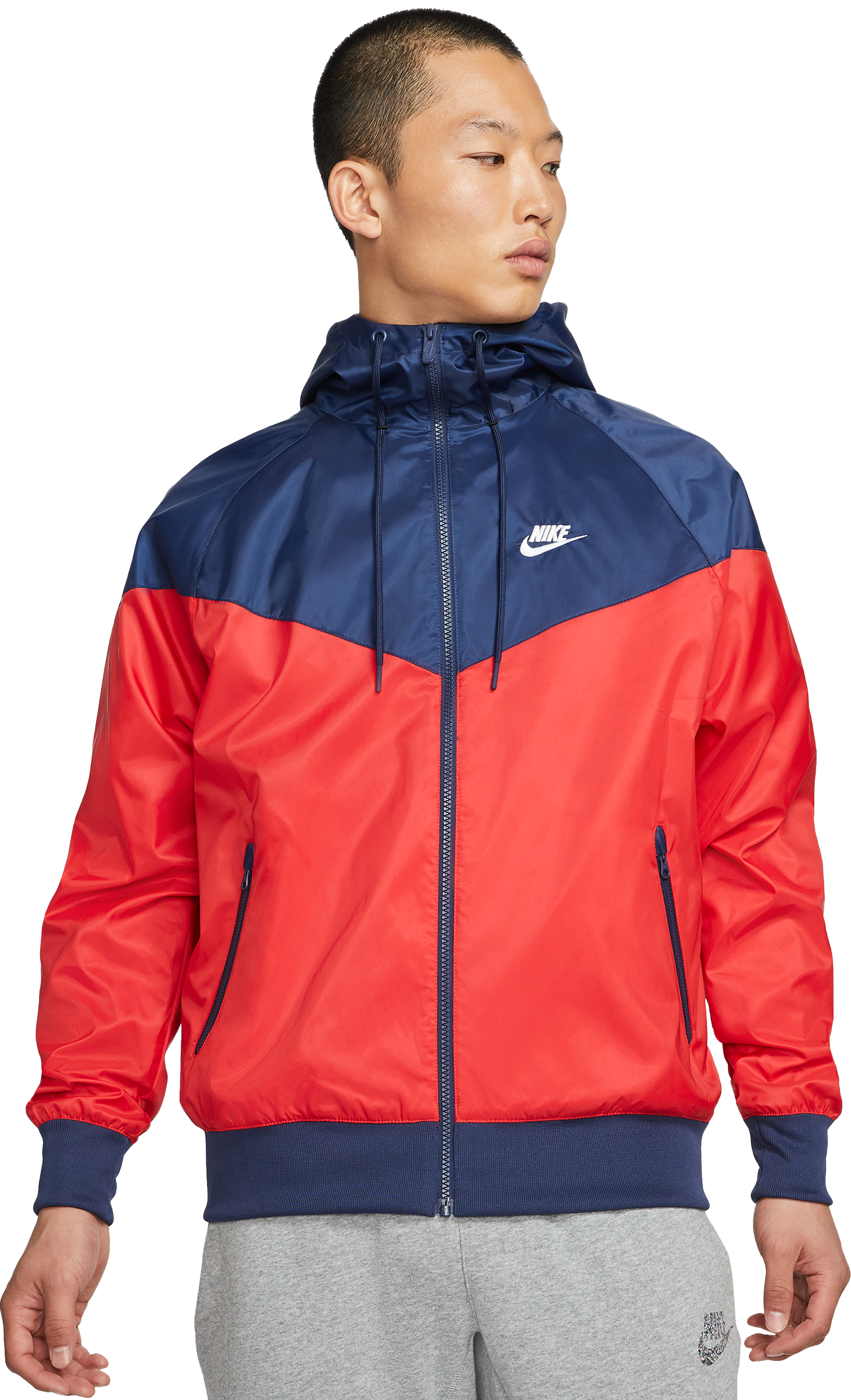 Nike Woven Windrunner Kapuzenjacke Rot F657