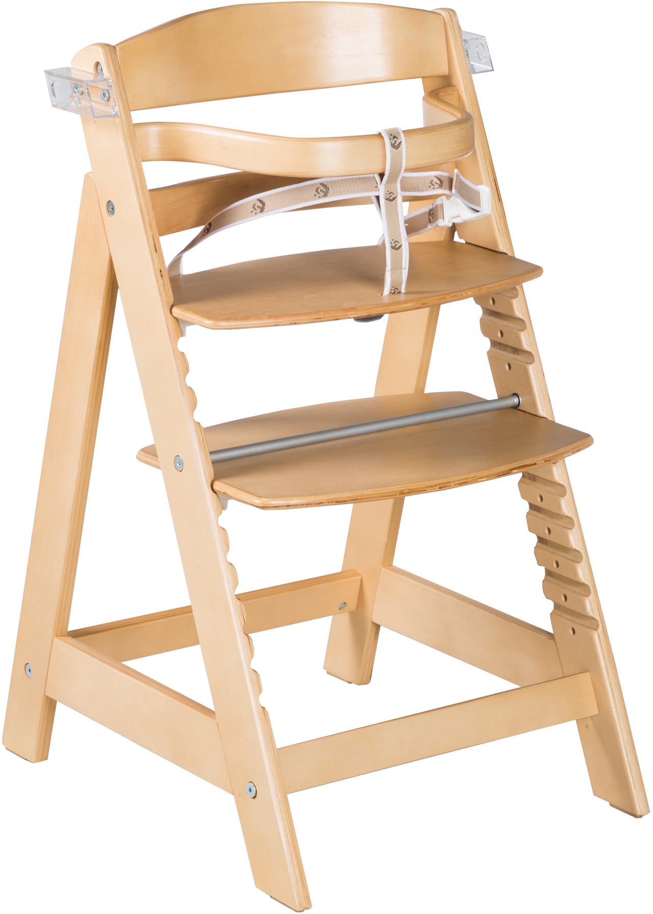 roba® Hochstuhl »Treppenhochstuhl Sit Up Click & Fun, natur« () aus Holz