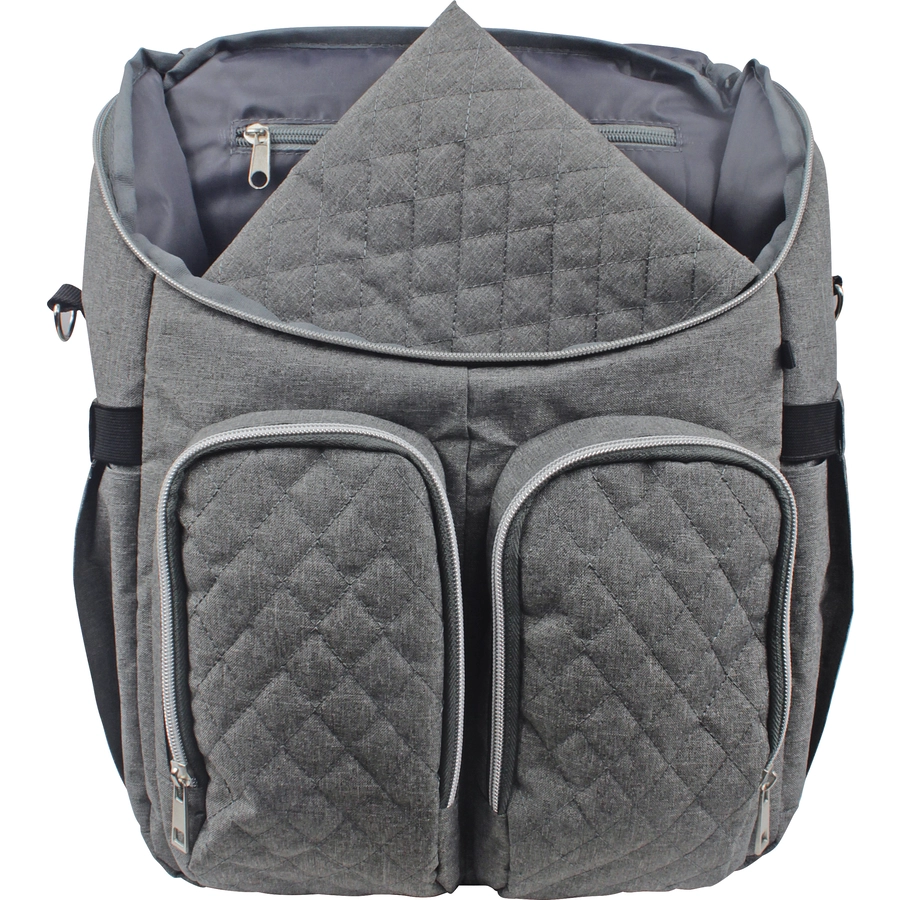 DOOKY Wickelrucksack 2 in 1 Grey melange