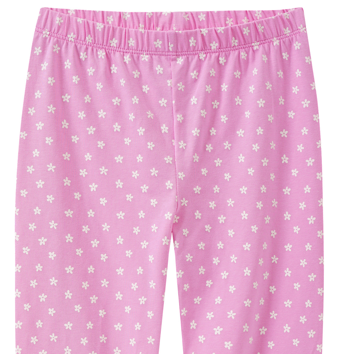 Yigga Mädchen Capri-Leggings mit Allover-Print rosa / weiss