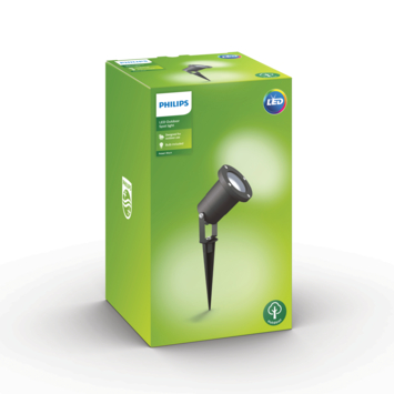 Philips Tuinspies Puled Zwart 5W