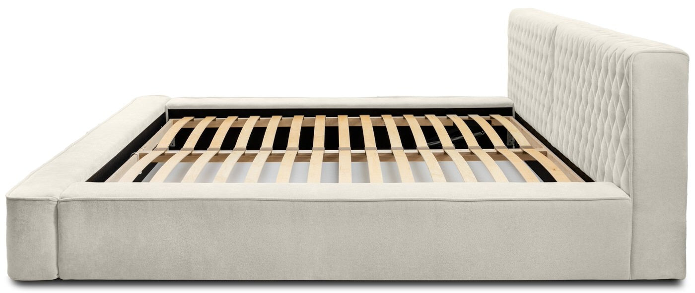 Trae Mobler Azurro 160 x 200 cm Gestoffeerd Bed Lichtgrijs