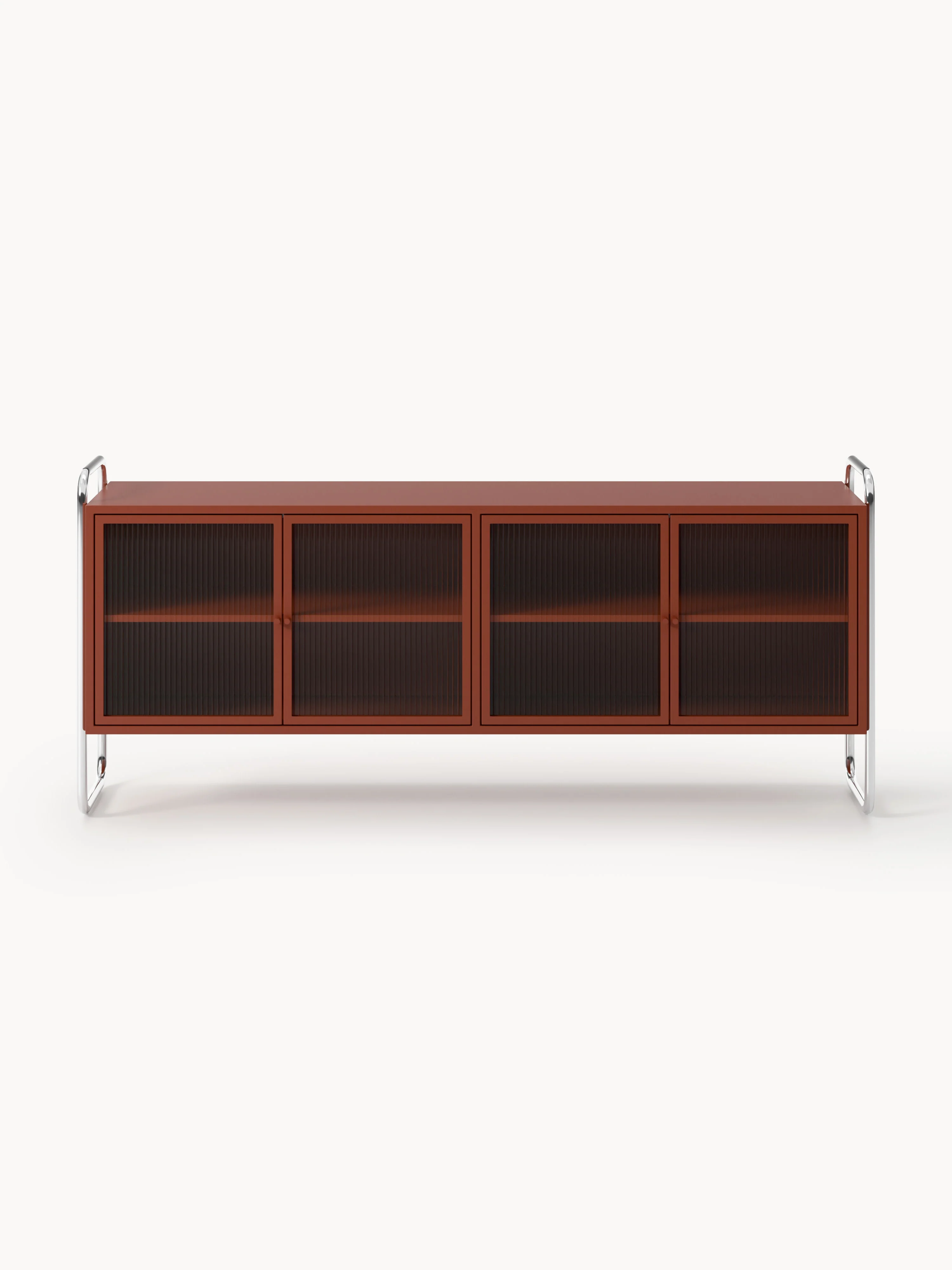 Metalen dressoir Robyn met glazen front