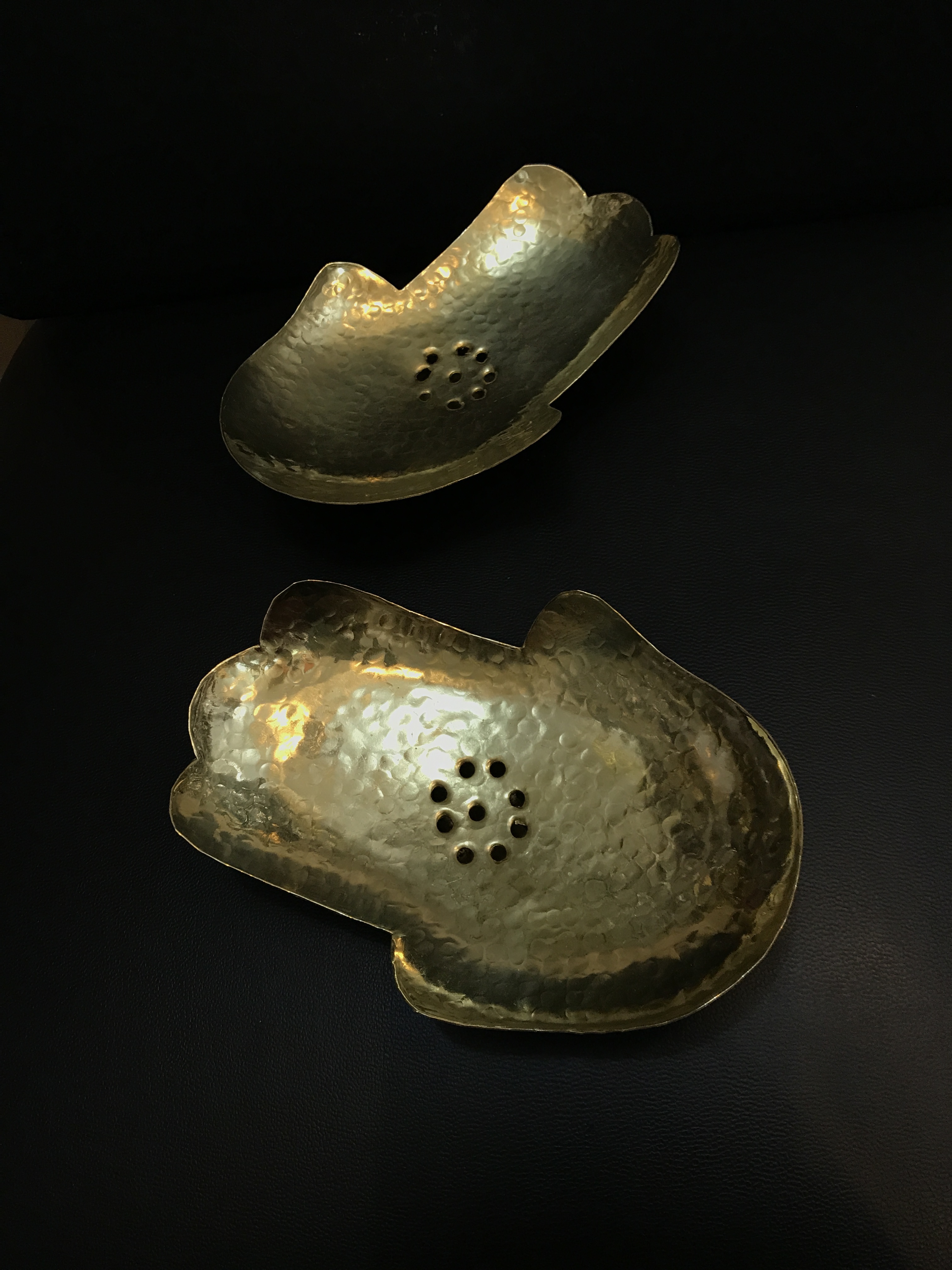 Seifenschale 'Fatima', gold, B 12 cm, L 8,5 cm, H 3 cm von fischer's lagerhaus