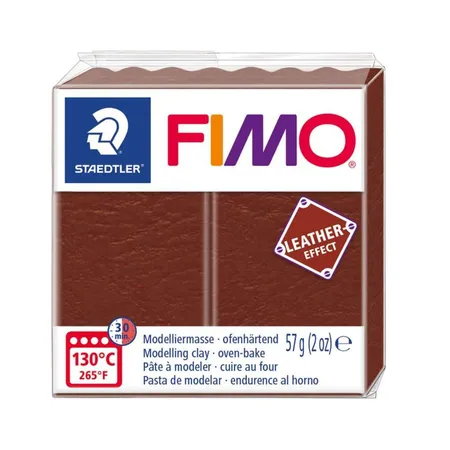 STAEDTLER® FIMO® effect Leder 57g nussbraun