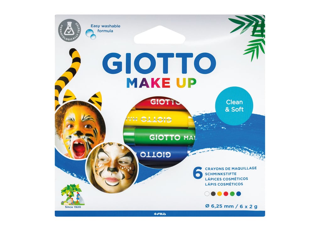 MAKE UP GIOTTO COSMÉTICA CORES CLÁSSICAS 6 LÁPIS