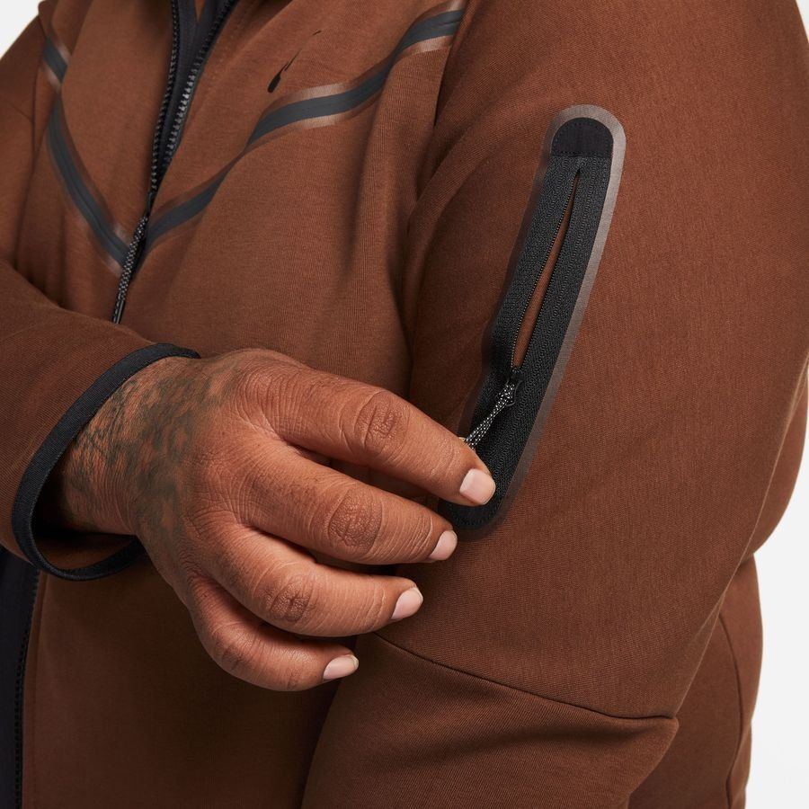 Nike Sweat à Capuche NSW Tech Fleece - Marron/Noir