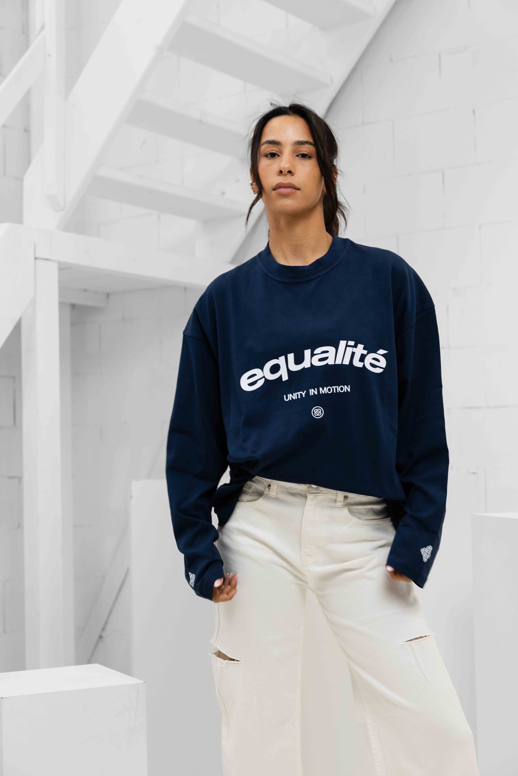 Equalité Celeste Longsleeve T-Shirt Dames Donkerblauw