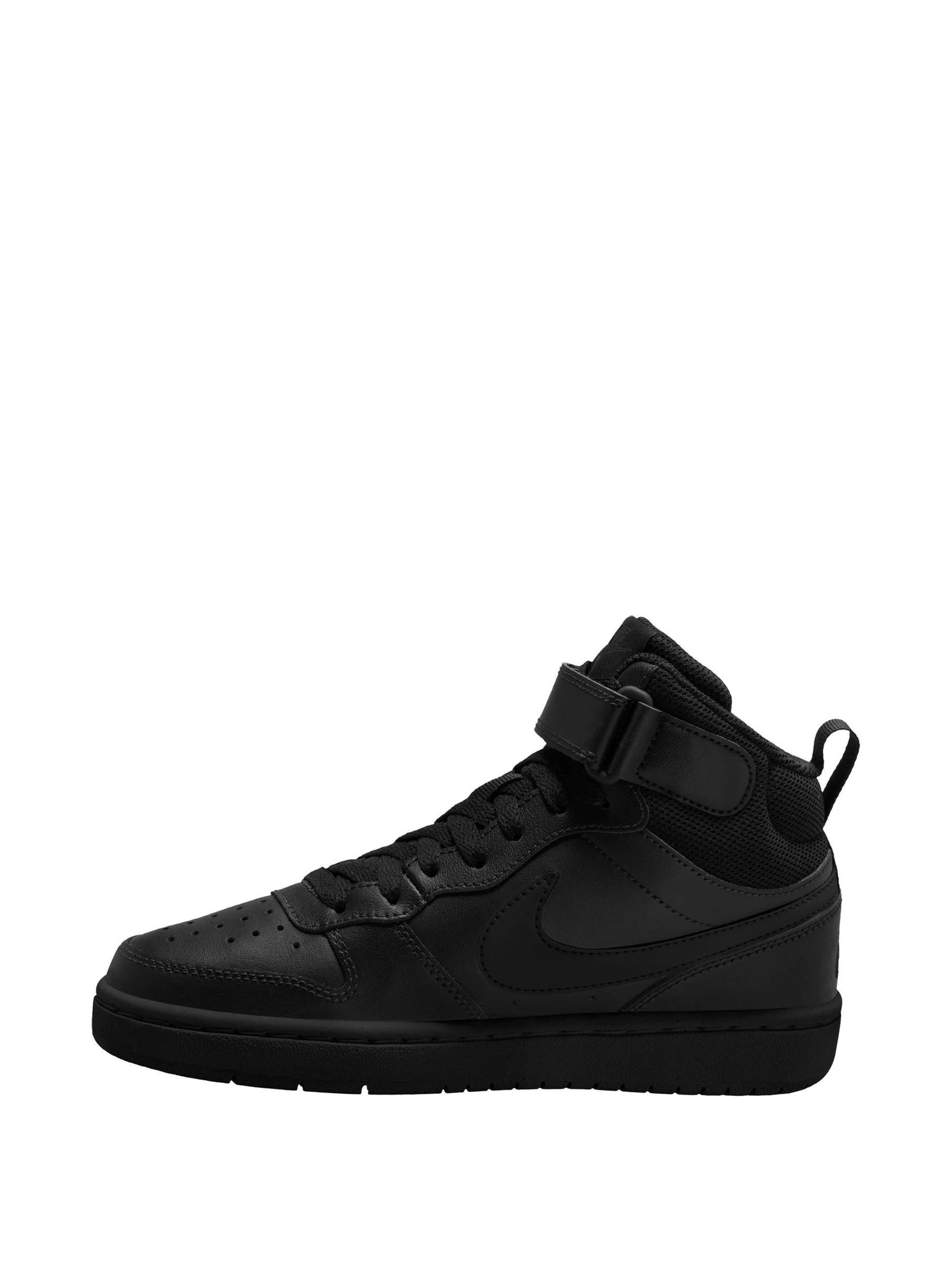 Zwart - Nike Court Borough Mid sneakers voor jeugd