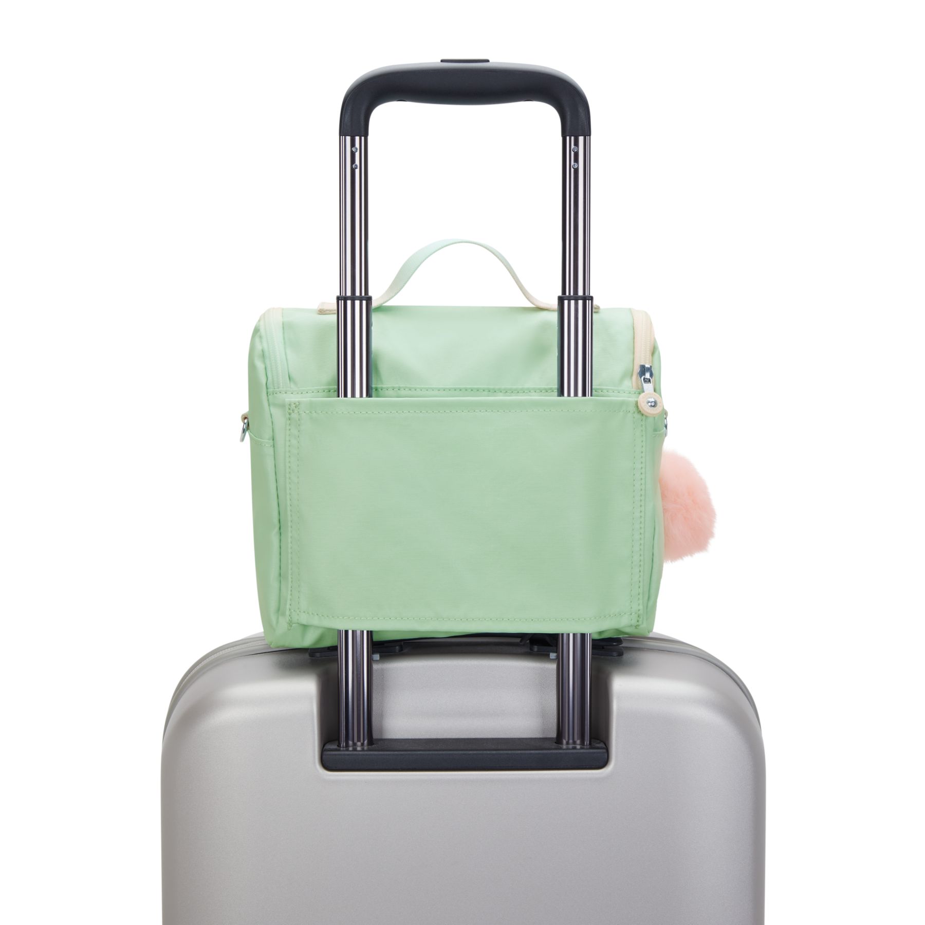 NEW KICHIROU Grand Sac Repas Isotherme avec Manchon pour Valise - Soft Green Metallic