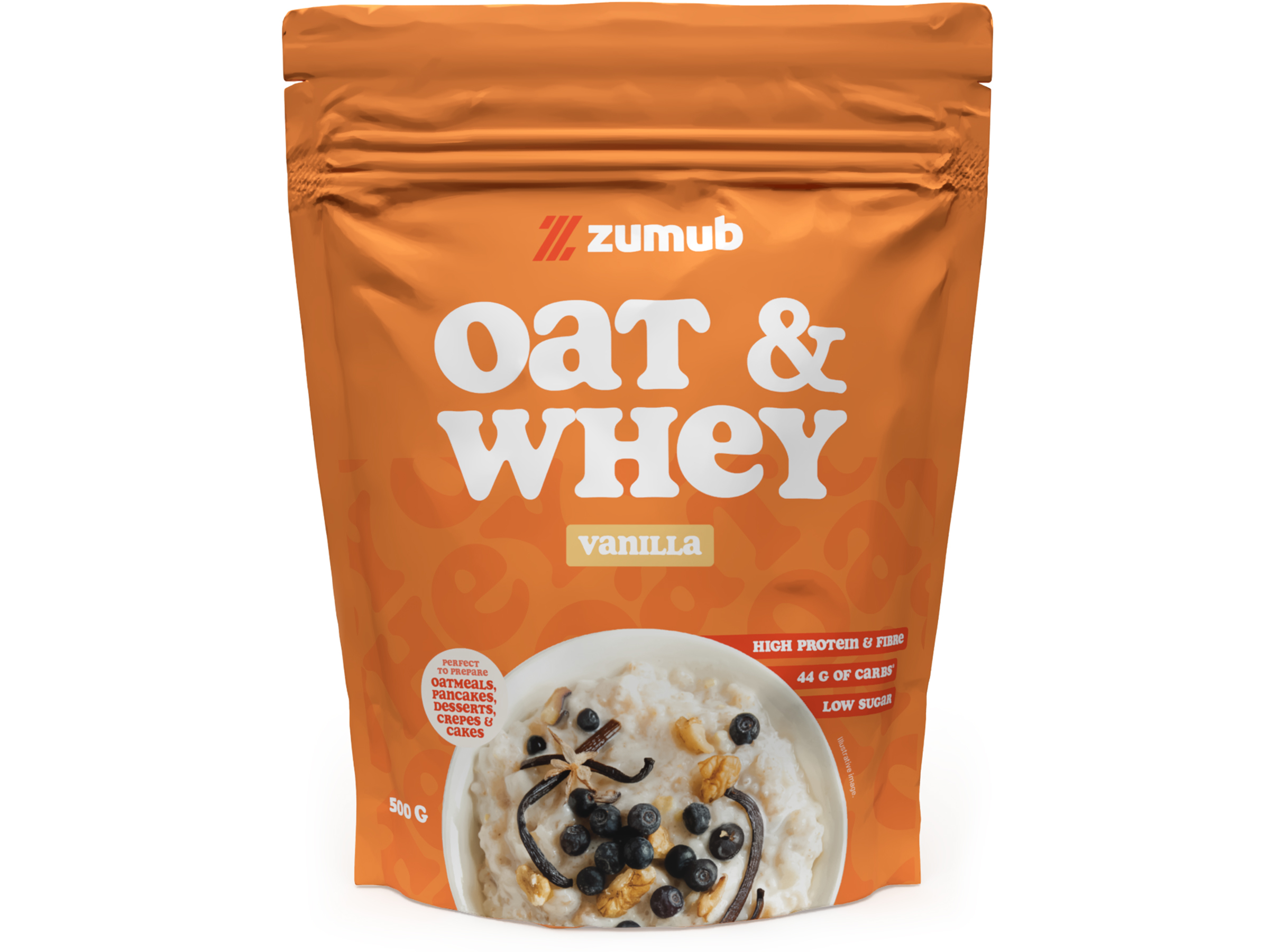 PROTEINA ZUMUB AVEIA & WHEY BAUNILHA 500 G