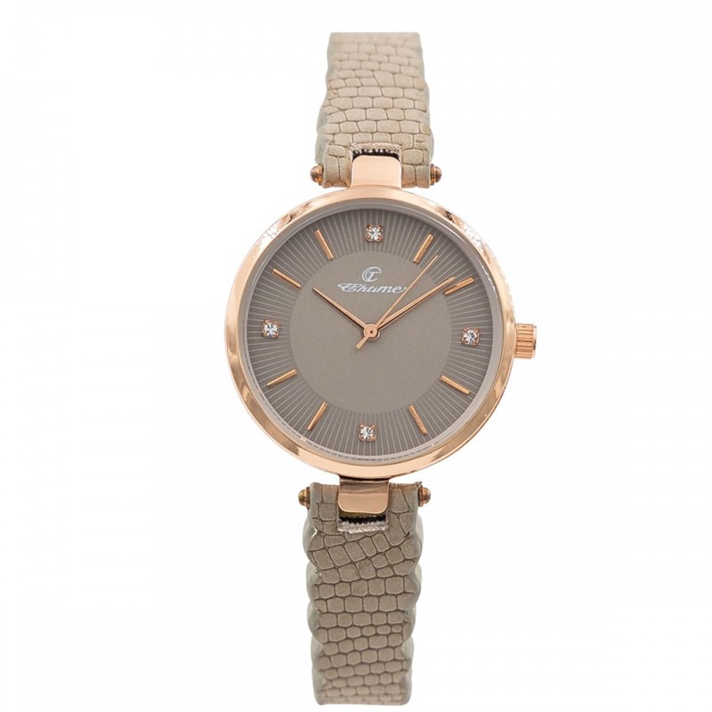 Montre Femme CHTIME bracelet Cuir Gris
