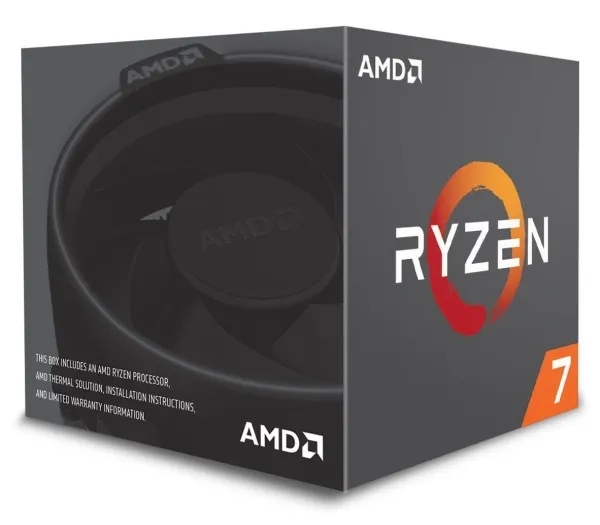 AMD Ryzen 7 2700 - 3.2 GHz (4.1 GHz Turbo) - 8 kerner - 16 tråde - 20 MB cache - Socket AM4 - Box