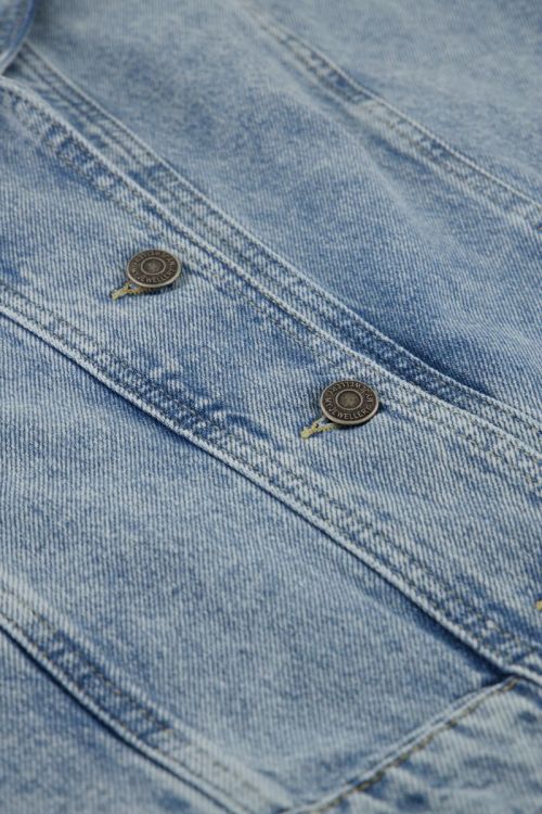 Blauw denim gilet met zakken