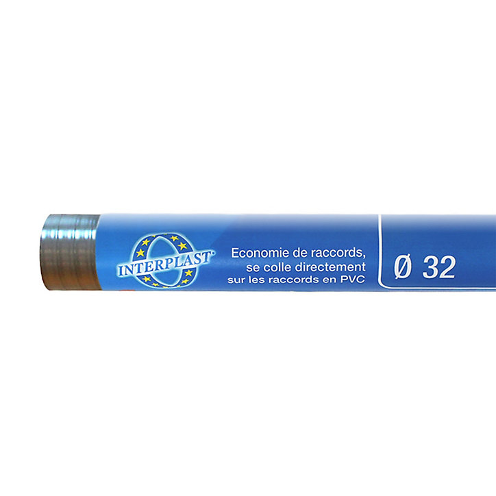 Tube flexible sanitaire Interplast ø32 mm, l.1 m