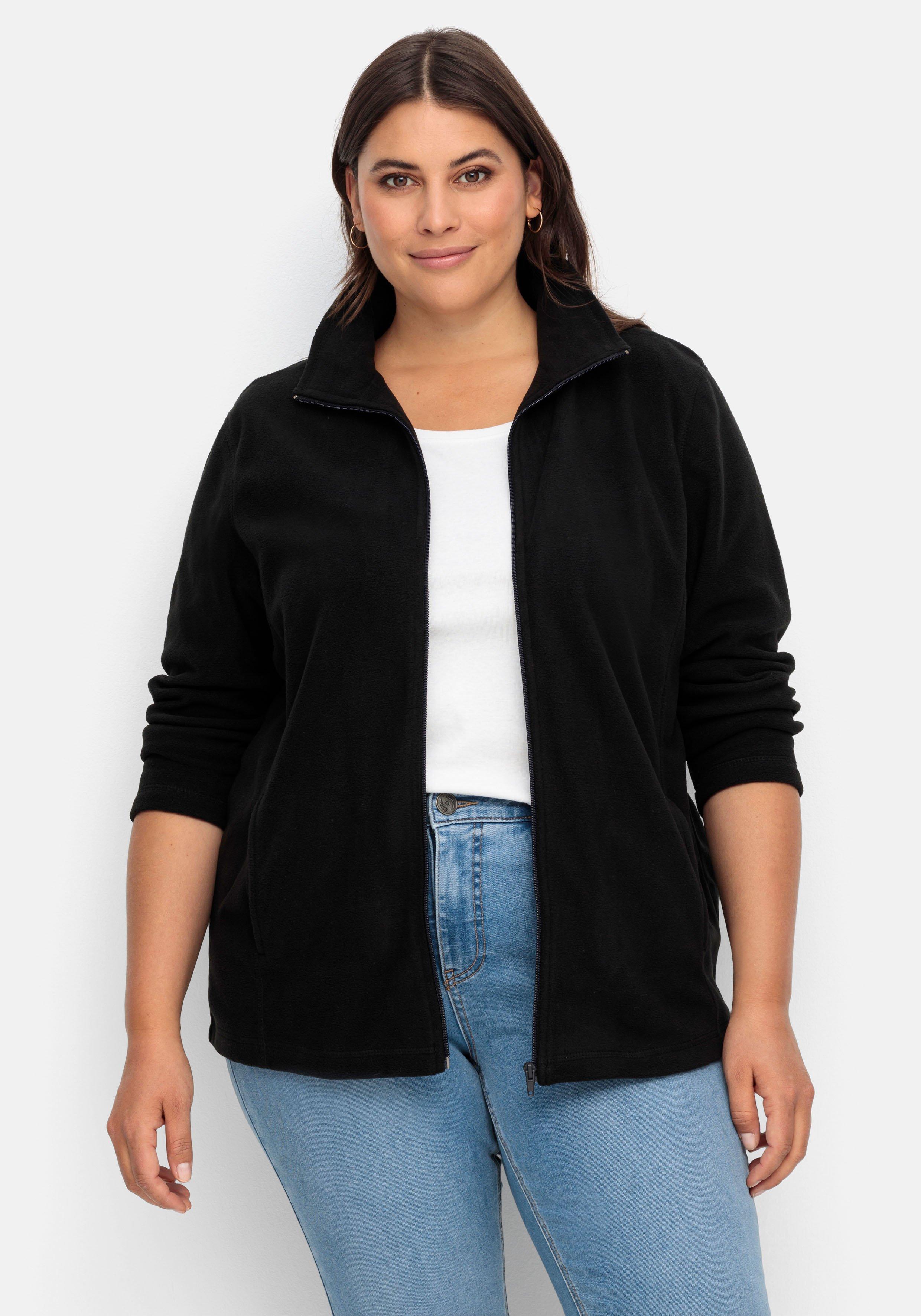 Kuschelige Fleecejacke mit Reißverschluss