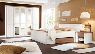 Drehtürenschrank LUCA 235 x 213 cm weiß