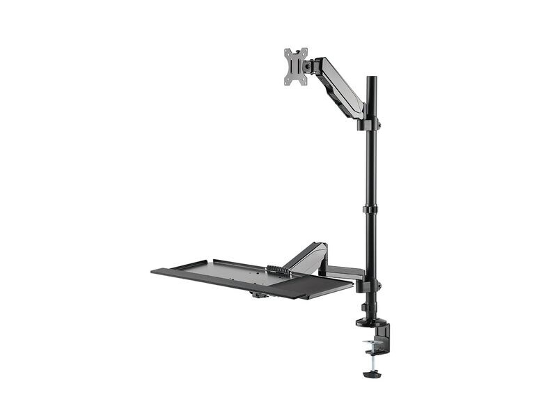 NEOMOUNTS Monitor-Standfuss DS90-325BL1 Schwarz Höhenverstellbarer Tischarbeitsplatz für 1732