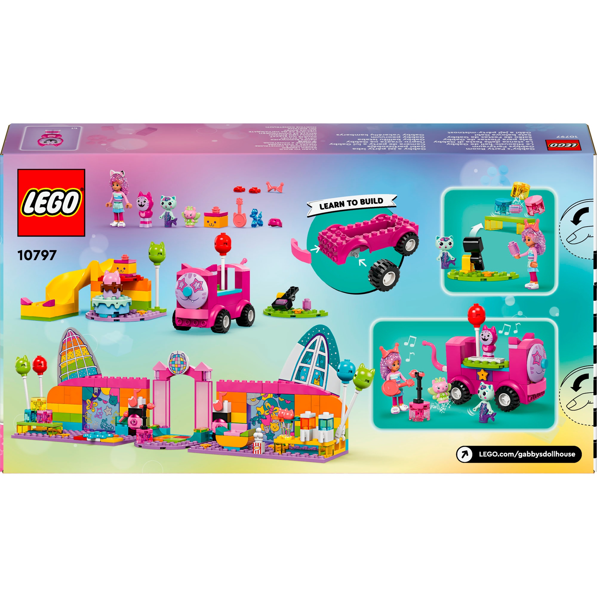 LEGO Konstruktionsspielzeug Gabby's Dollhouse Gabbys Partyraum