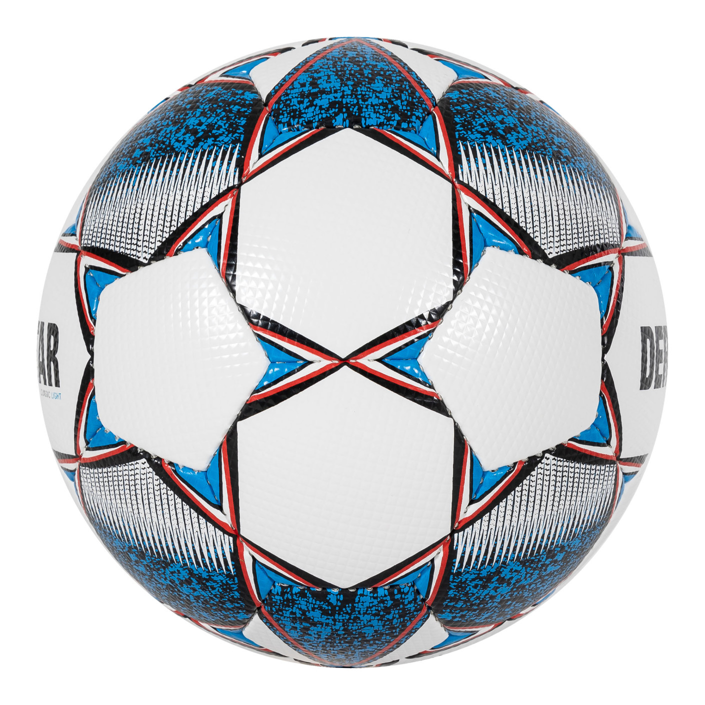 Derbystar Classic Light II 320G Voetbal Maat 5 Wit Blauw Rood