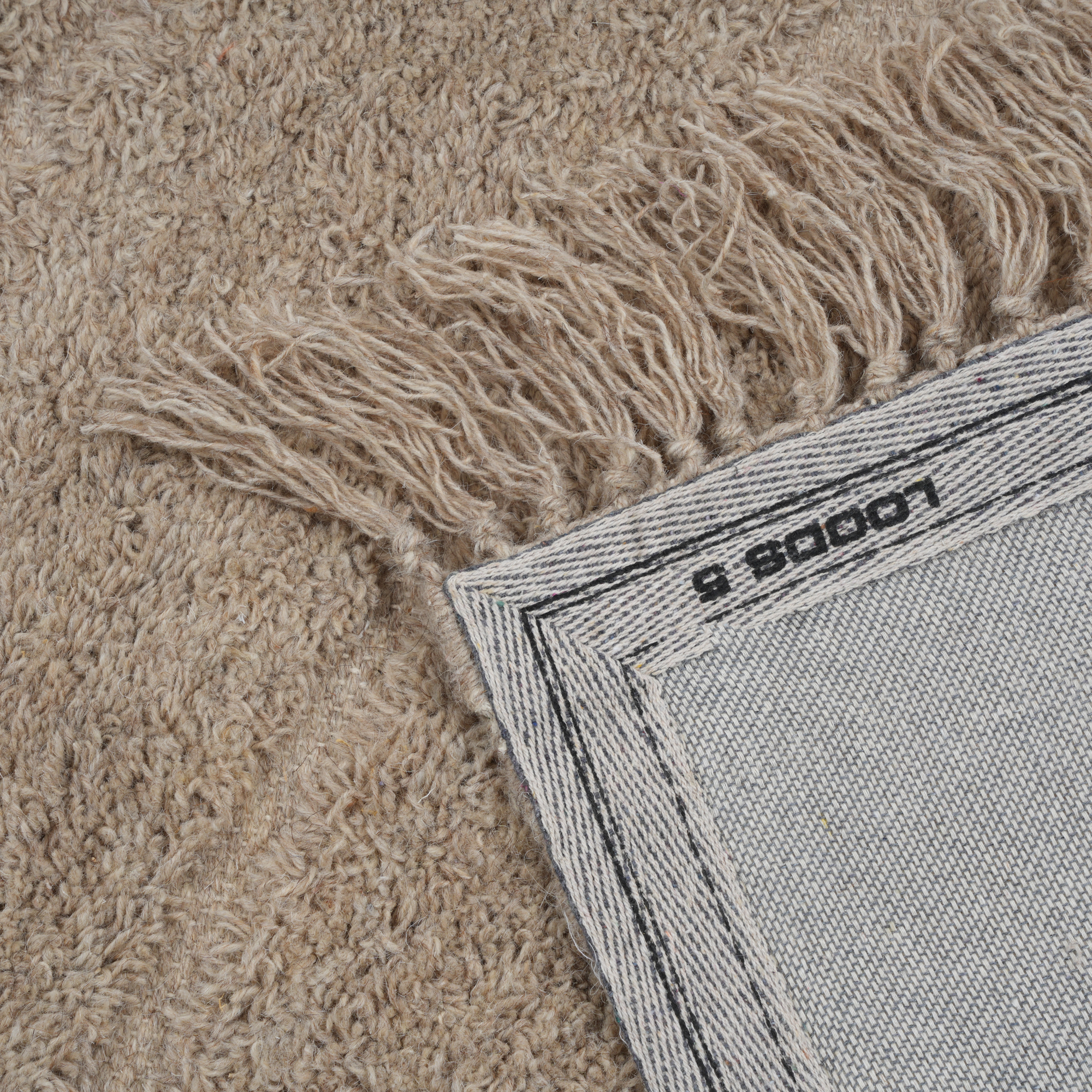 Vloerkleed Mees dark beige 160x230cm