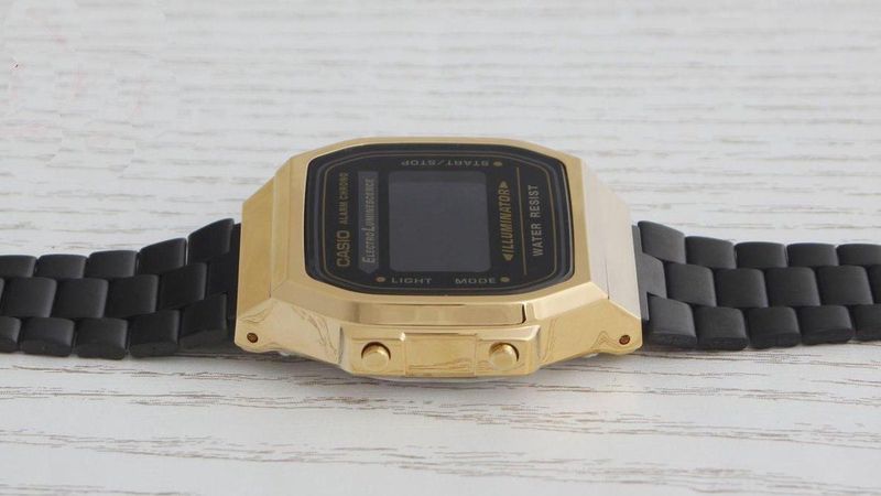 Casio Vintage A168WEGB 1BEF Dameshorloge 36 Zwart