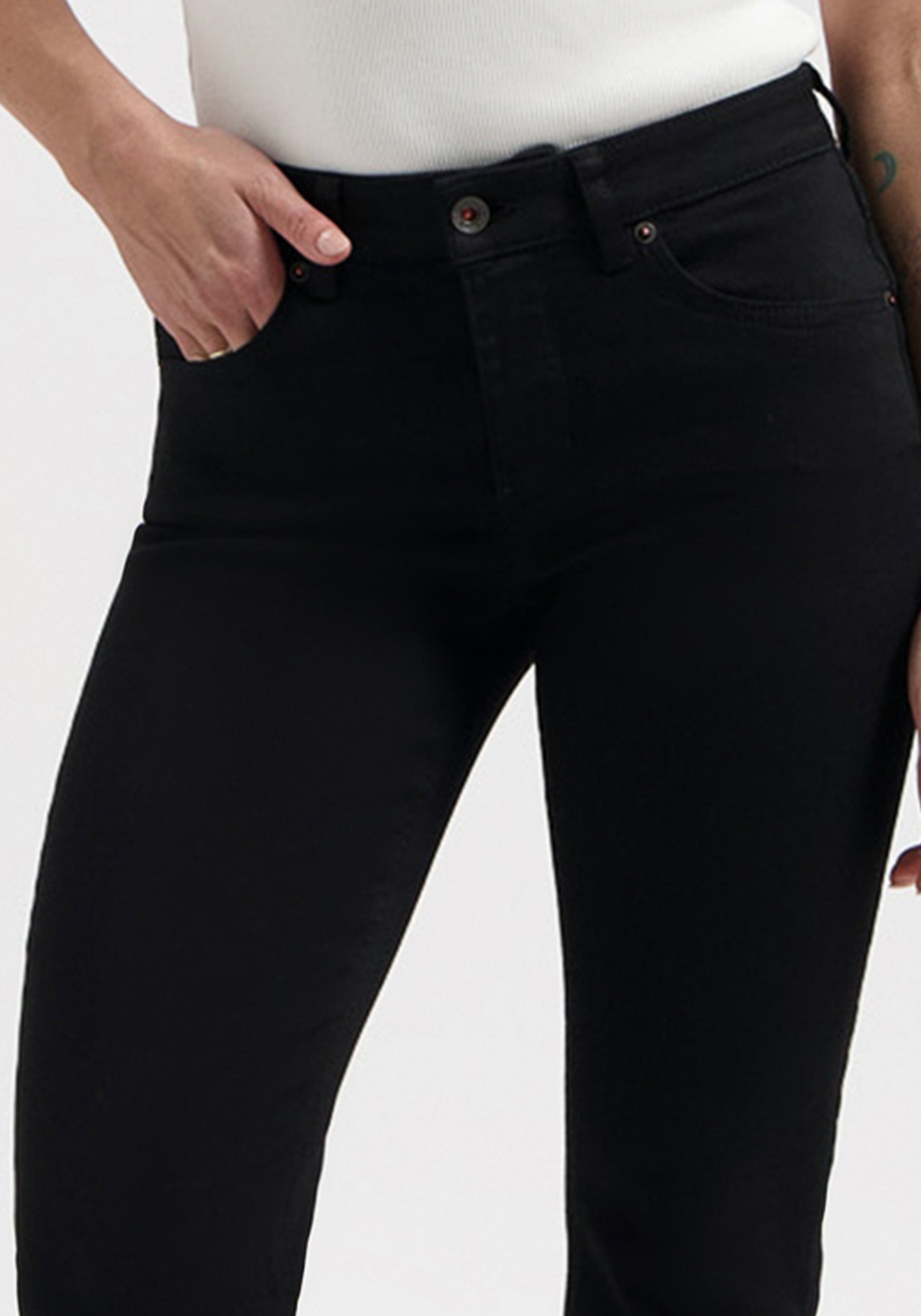 Kuyichi Damen-Jeans Carey Skinny Forever Black