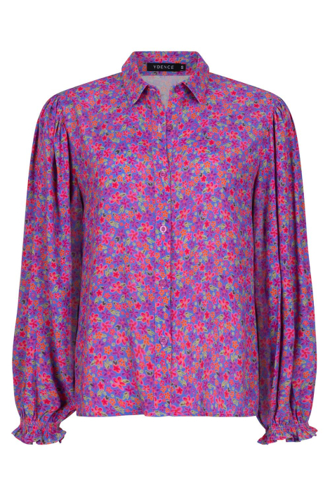 Ydence paarse dames blouse