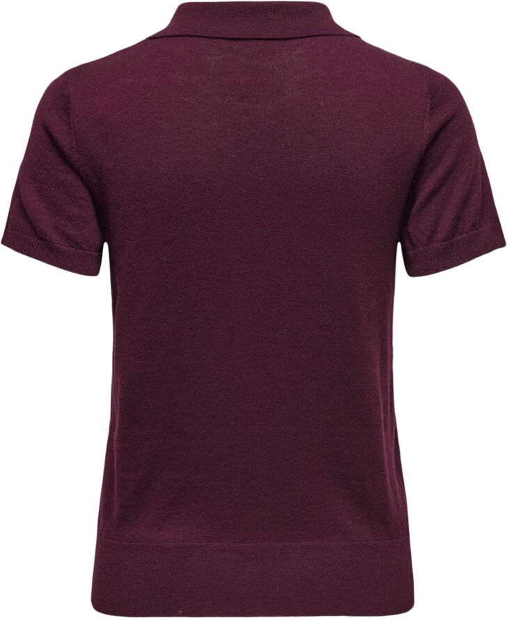 ONLY ONLCATHRINE SS POLO NECK EX KNT Cabernet