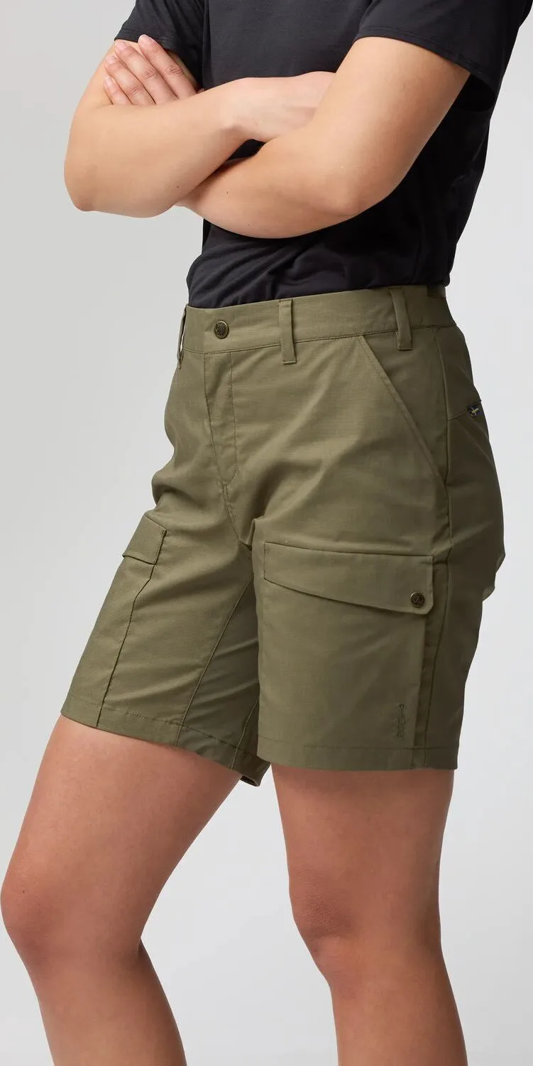 Fjällräven Women's Abisko Hybrid Trail Shorts Laurel Green