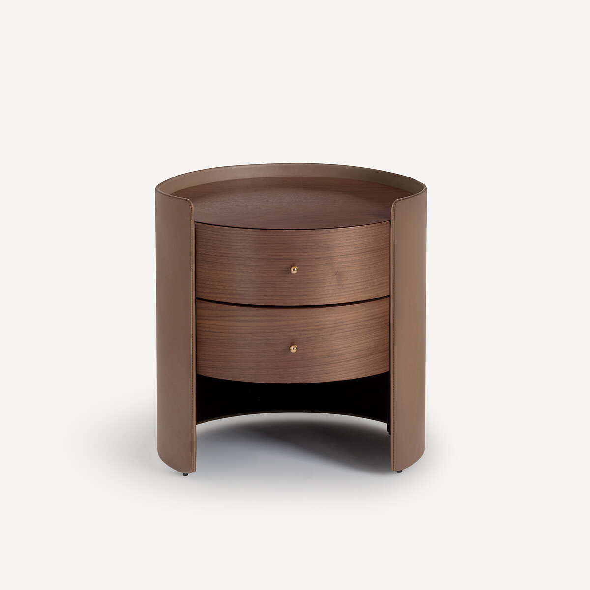 AM.PM<br>Mesa de cabeceira em nogueira e couro, Firmo