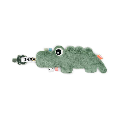 Doudou attache-sucette Croco Vert - DONE BY DEER