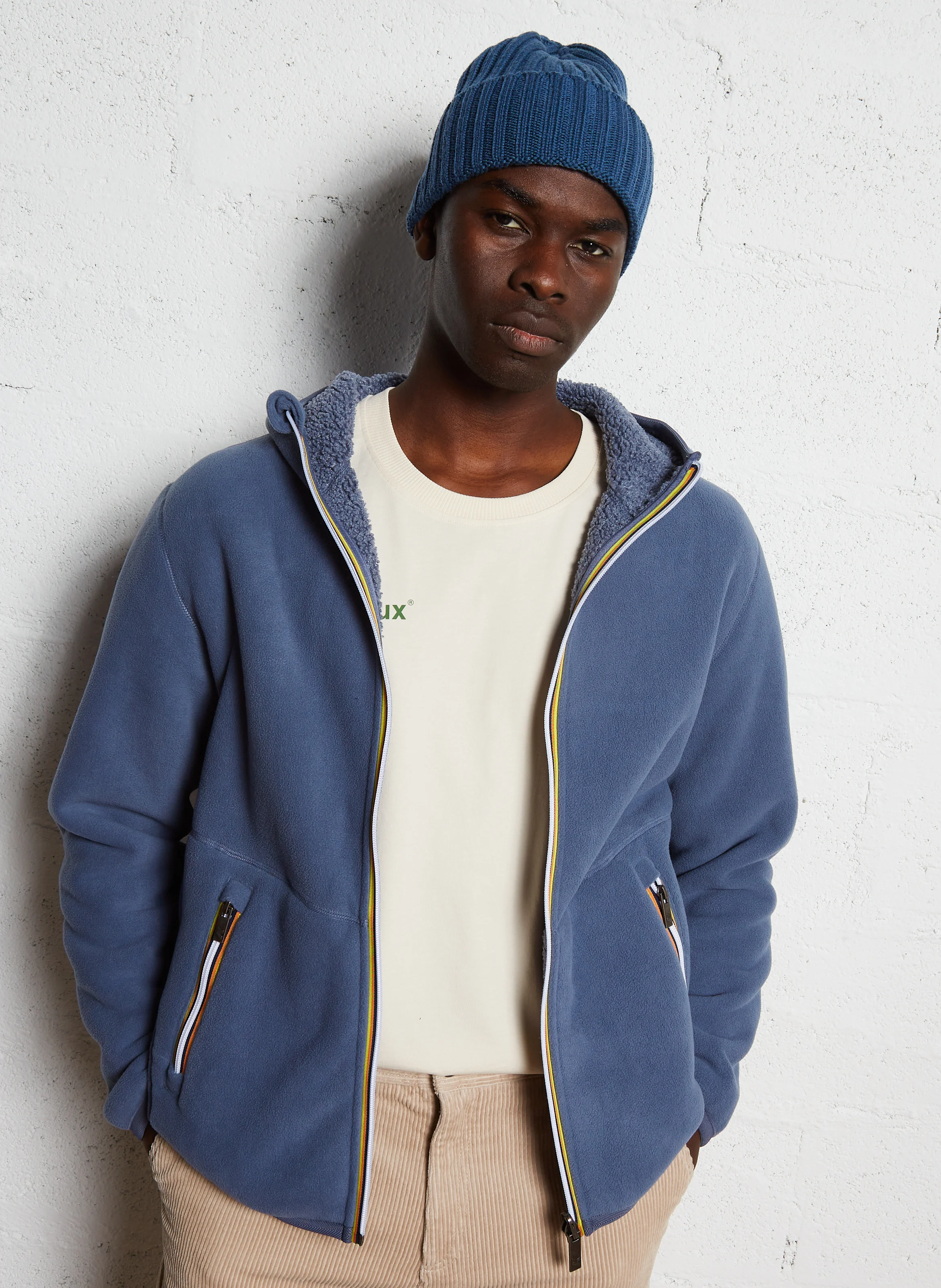 JACK SHERPA POLAR DOUBLE - Polaire à capuche | Bleu