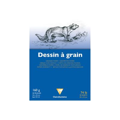 Clairefontaine - Bloc dessins - 24 x 32 cm - 20 feuilles - 160 gr