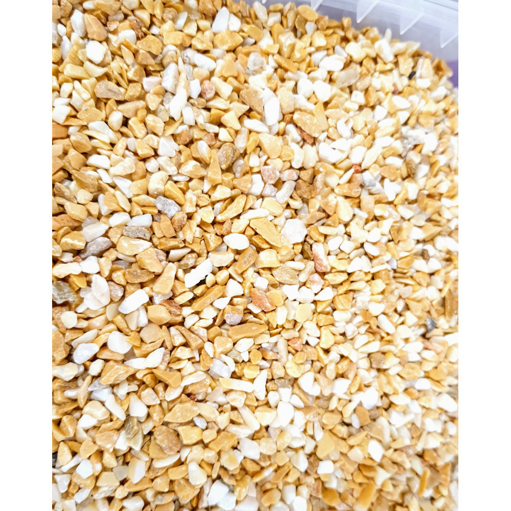 Gravier décoratif 2-3 mm jaune ashewa aquasand 5 kg pour aquarium