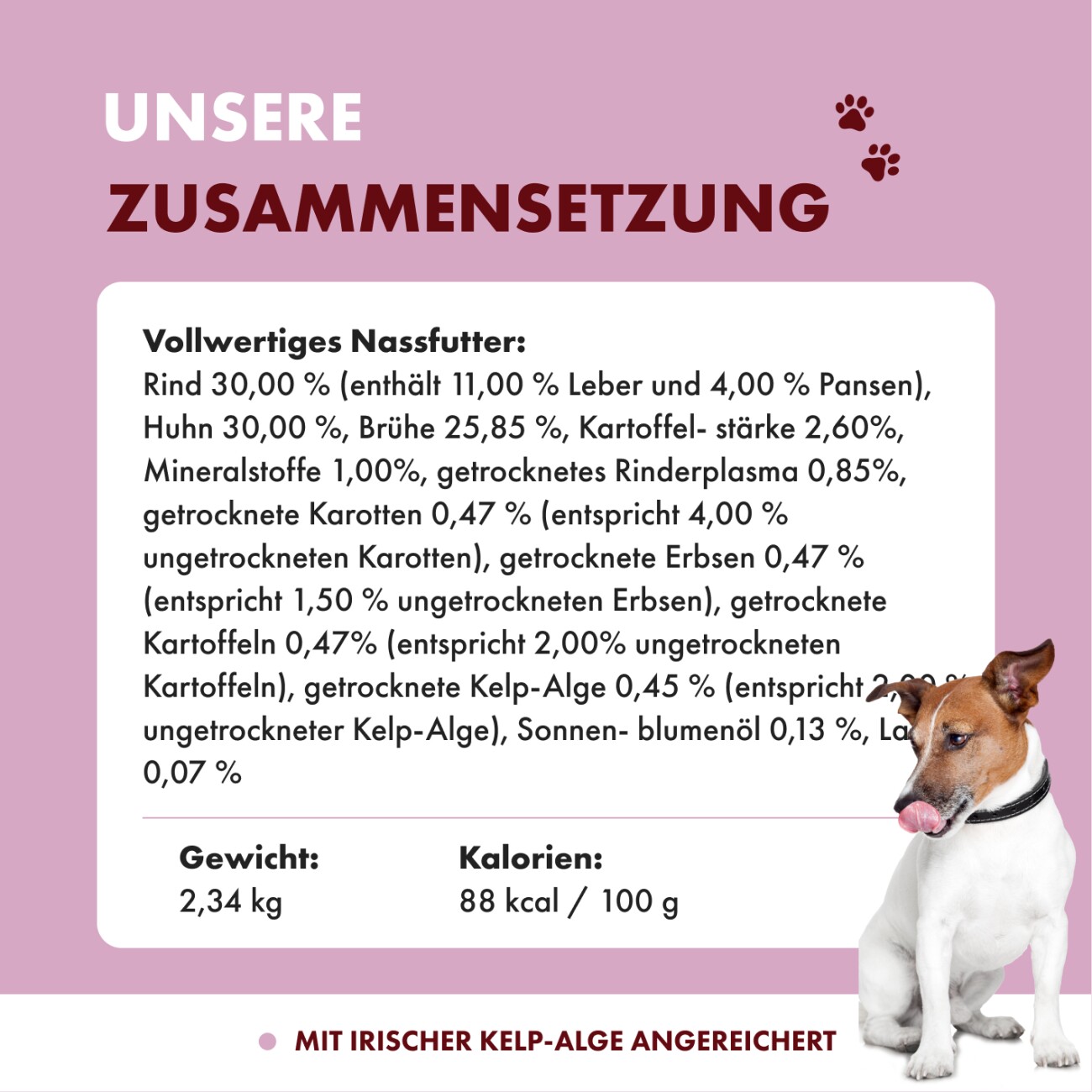 Irish Pure Nassfutter Weiderind & Huhn