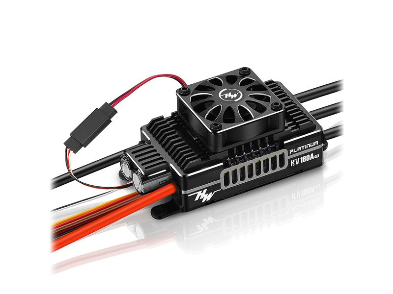 Hobbywing Brushless Regler Platinum Pro V5 180A HV 6-14S Brushless ESC für Flugmodelle mit starkem 10A Bec