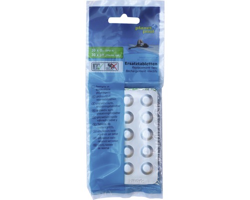 Vervangende pH/zuurstoftabletten, 30 stuks